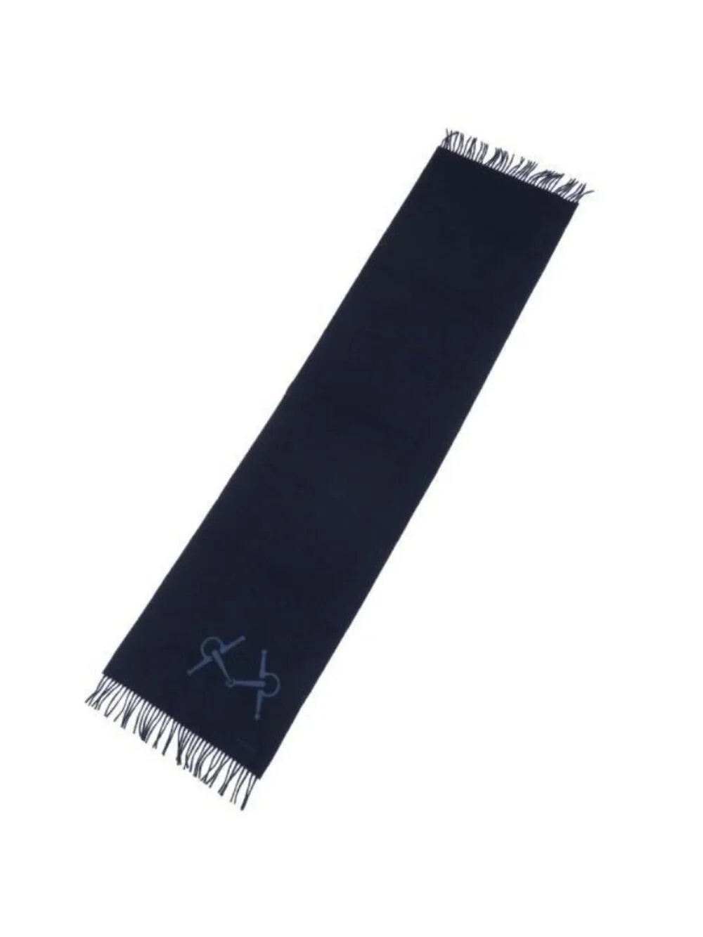 Hermes Scarf Navy - Picture 2 of 9
